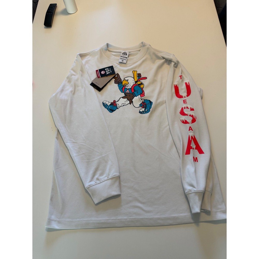 Nike ACG Team USA Dri-FIT Long Sleeve Training Top White IQ4090-121 Small